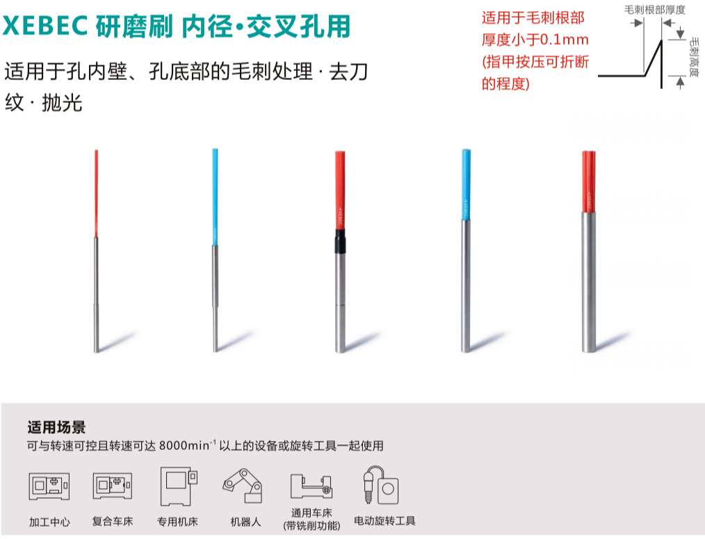 XEBEC锐必克内孔研磨刷CH-A12-1.5M