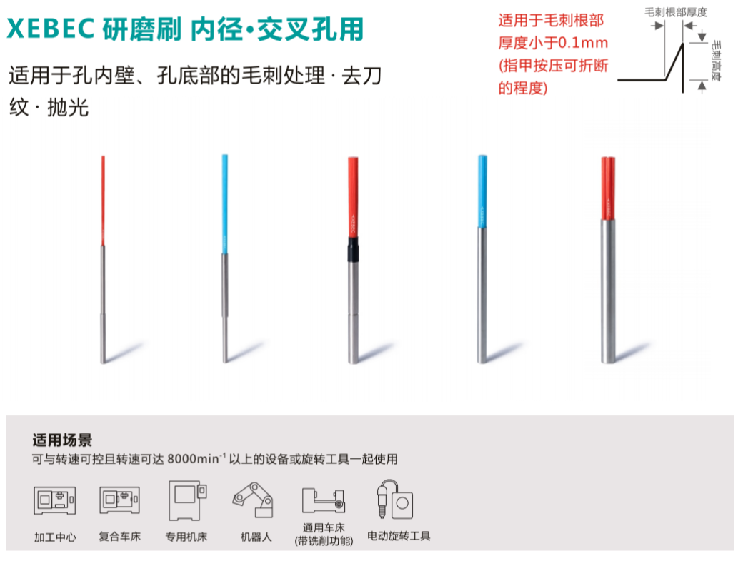 XEBEC锐必克红色CH-A33-11M内孔研磨刷