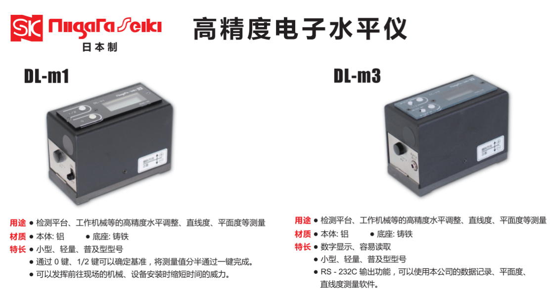 日本SK数显水平仪DL-m1