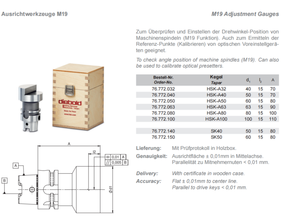 德国Dlebold戴博锥度检具76.772.050