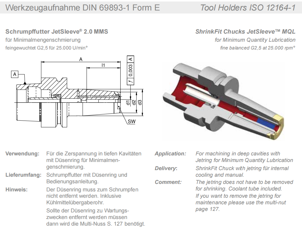 德国戴博Diebold热胀刀柄72.568.512.010