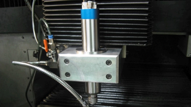 高速电主轴BMS-4020用于φ6㎜ 钻孔应用（A5052）