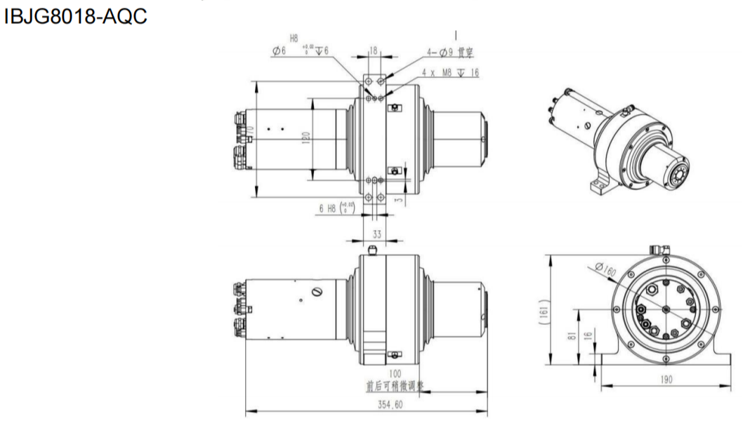 IBJG8018-AQC浮动打磨头柔性去毛刺设备
