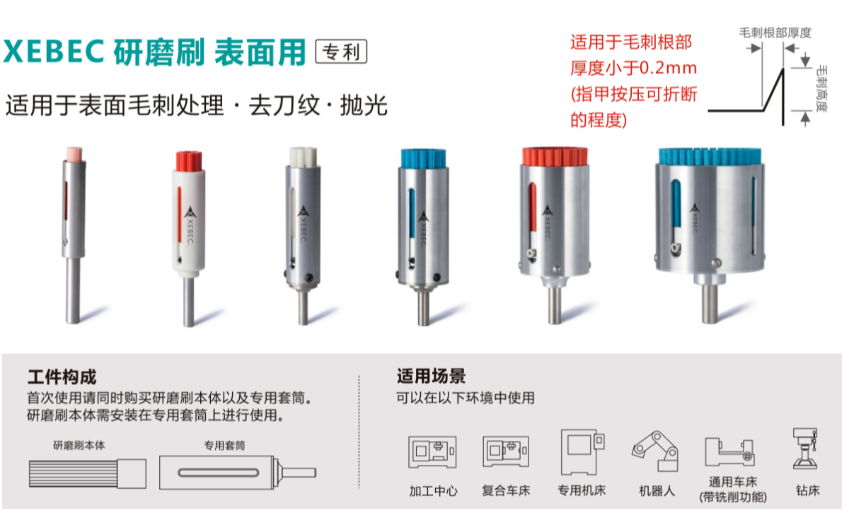 表面去毛刺研磨刷A11-CB40m