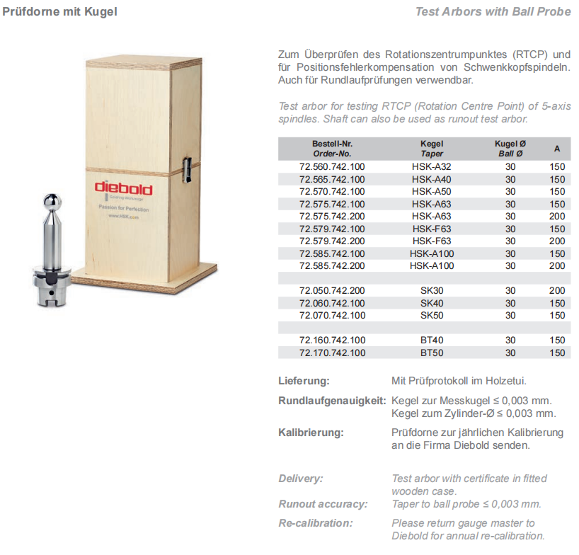 戴博HSK-A63球头跳动检测棒