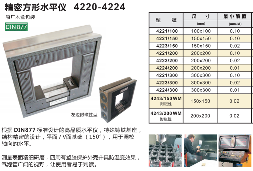 框式水平仪4023/200