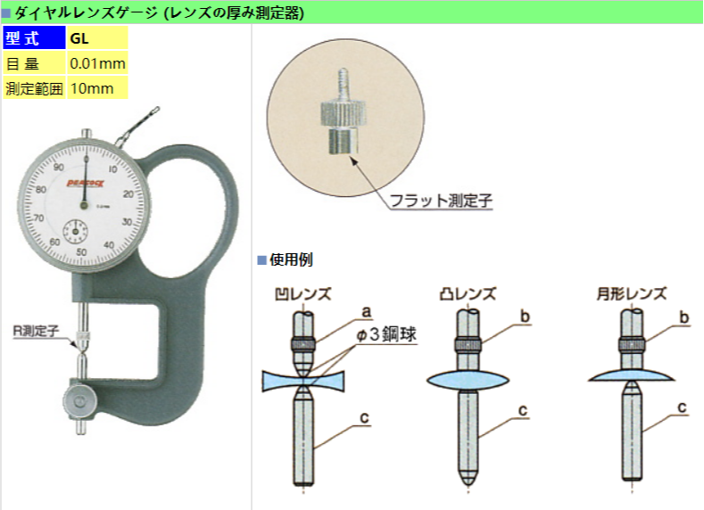 日本孔雀厚度计