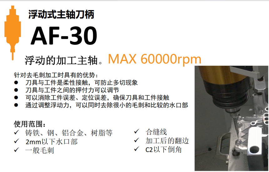 FT浮动去毛刺主轴AF-30