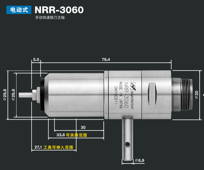 快速换刀主轴NRR-3060