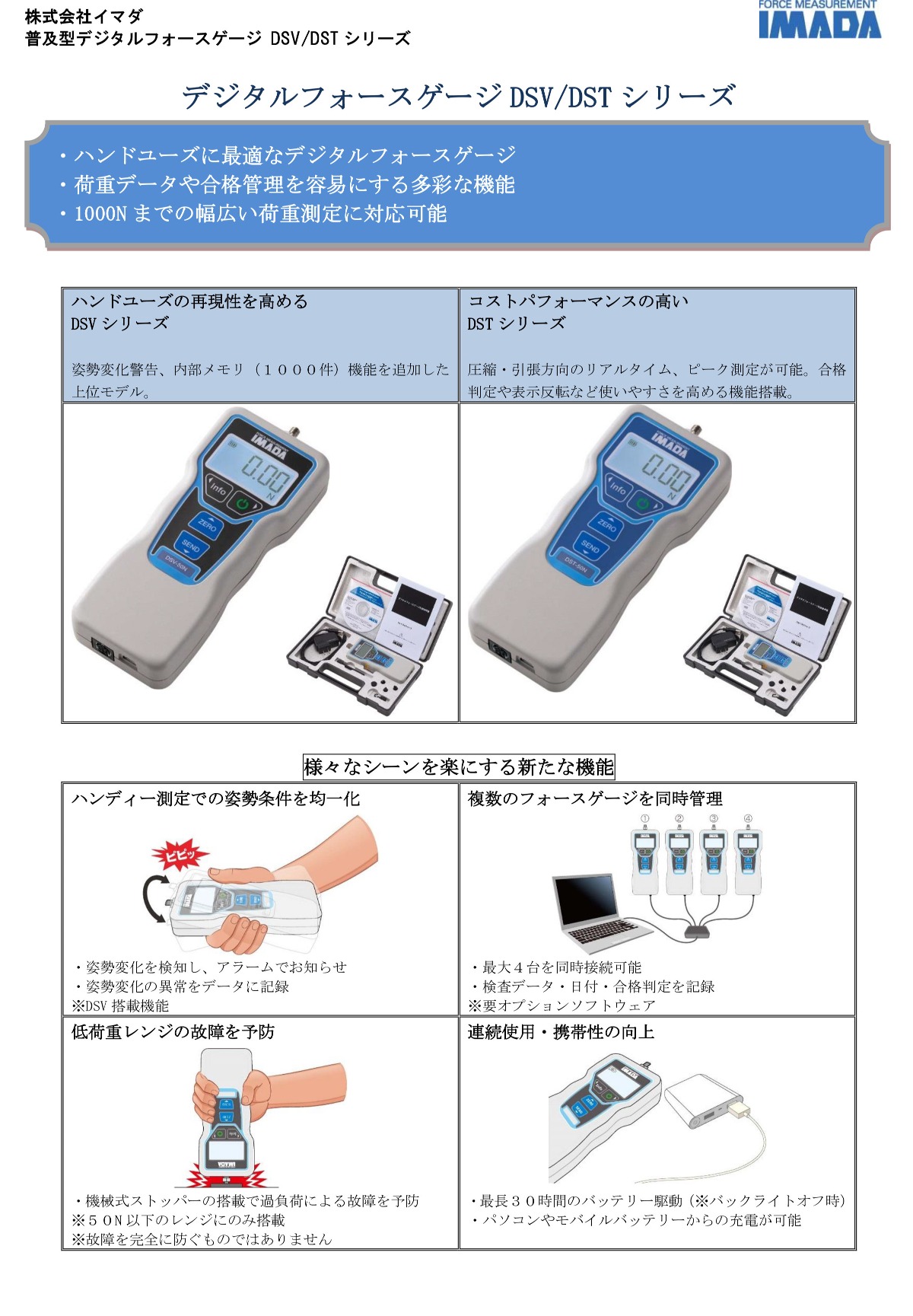 日本IMADA依梦达DSV-5N经济型数显推拉力计