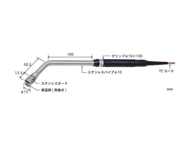 日本安立AX-232K可摆动K型表面热电偶探头工业模具测温传感器