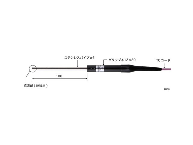 ANRITSU安立CS-01K热电偶传感器直细探杆微小表面测温探头