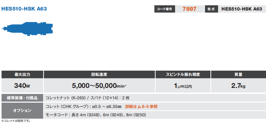 增速刀柄HES510-HSK-A63-(1)
